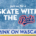 Graphic reading ‘Join us for a Skate with the Pats’ over a scratched ice background, with the Pats logo and a ‘Rink on Wascana’ rink board at the bottom.